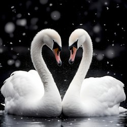 True Love - Swan Romance Art Prints
