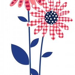 Plaid Botanica 6 - Graphic Floral Art Prints