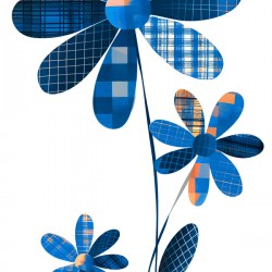 Plaid Botanica 16 - Graphic Floral Art Prints