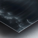 In the Presence of Majesty - Underwater Whale and Diver Art Prints Metal print