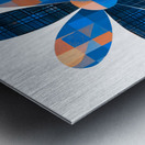 Plaid Botanica 16 - Graphic Floral Art Prints Metal print