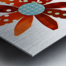 Plaid Botanica 20 - Graphic Floral Art Prints Metal print