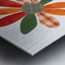 Plaid Botanica 27 - Contemporary Floral Art Prints Metal print