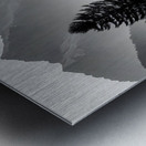 Morning Fog In The Valley - Monochrome Landscape Art Prints Metal print