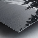 Winter In The Valley - Monochrome Landscape Art Prints Metal print