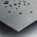 Windswept Silence – Minimal Landscape Art Print Metal print