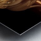 Crowned Silence – Lion Reflection Print Metal print