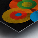 Orbit Spectrum – Color Meets Monochrome Abstract Art Print Metal print