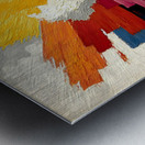 Palette Detonation – Impasto Burst Abstract Print Metal print