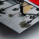 Crimson Lot - Coastal Village Print Metal print