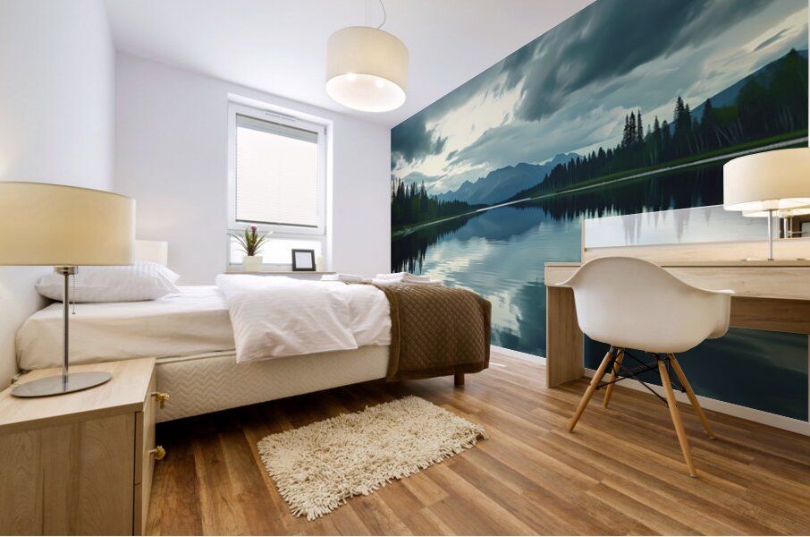 Heaven’s Mirror - Modern Seascape Art Prints Mural print