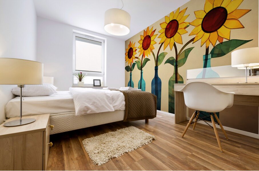 Hold The Line - Sunflower Row Art Prints Mural print