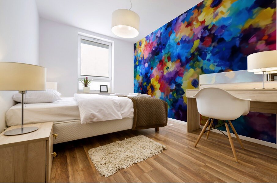 Sinfonia Di Colori - Symphony Of Colors - Vibrant Floral Art Prints Mural print