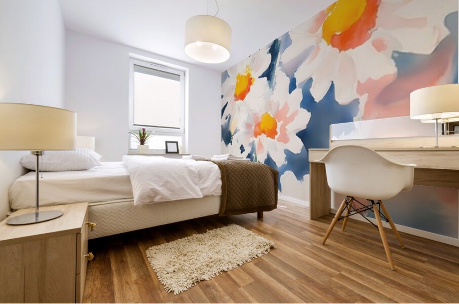 Margherite Al Mattino - Daisies In The Morning - Italian Floral Art Prints Mural print