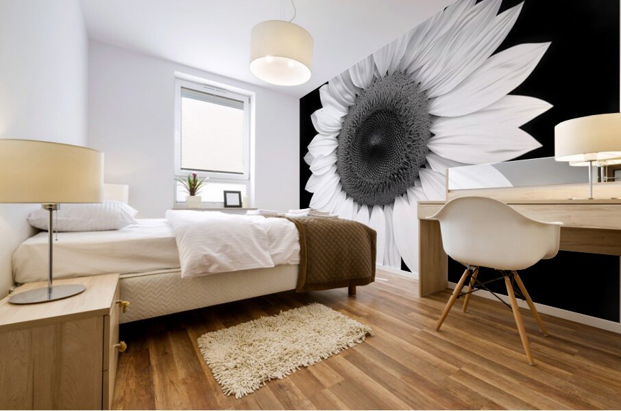 Sunflower Selfie 10 - Sunflower Portrait Art Prints Mural print