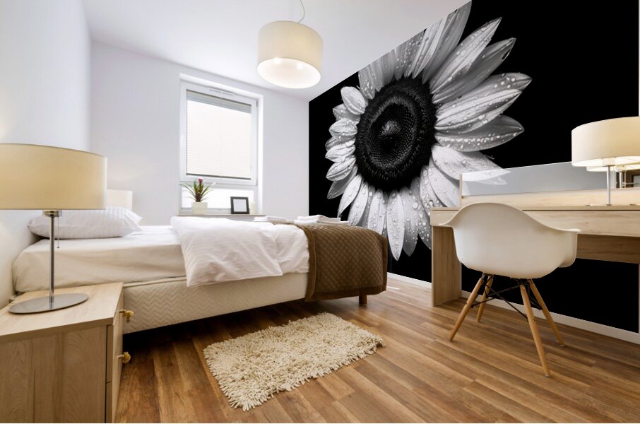 Sunflower Selfie 22 - Sunflower Portrait Art Prints Mural print