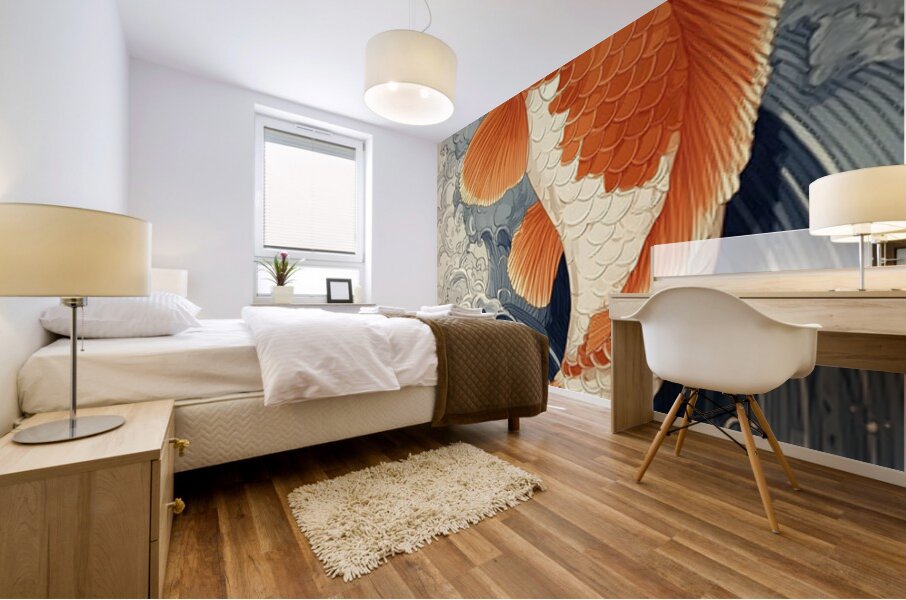 Tabi No Hajimari 旅の始まり - The Voyage Begins - Japanese Koi Art Prints Mural print