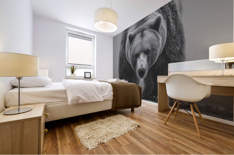 Apex Predator – Bear Portrait Art Print Mural print
