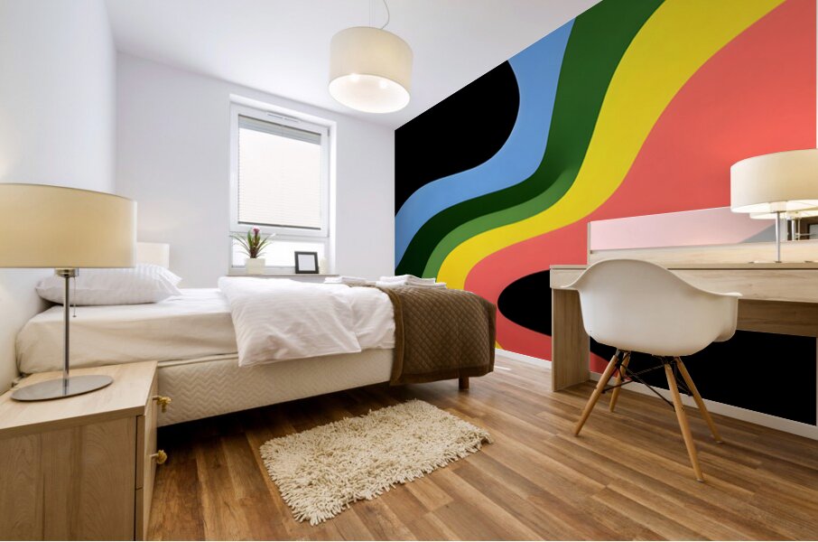 Wavelength – Modern Abstract Art Print Mural print