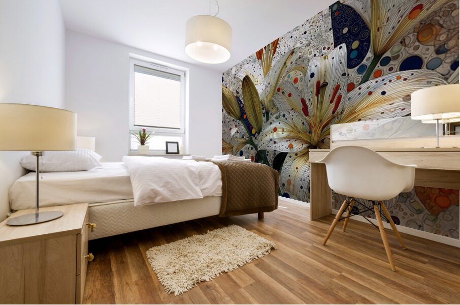 Stargazer Constellation – Lily Pattern Abstract Print Mural print