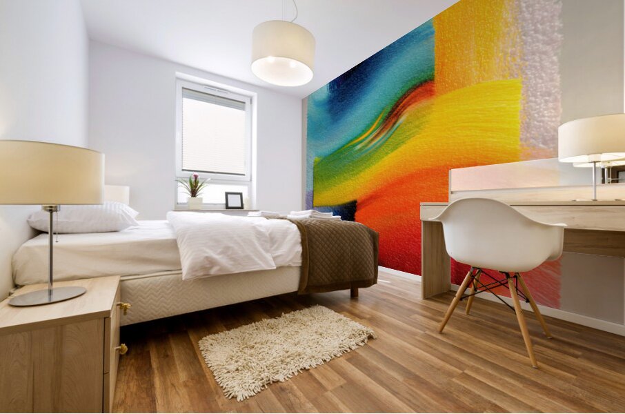 Chromatic Blocks VIII – Patchwork Abstract Print Mural print