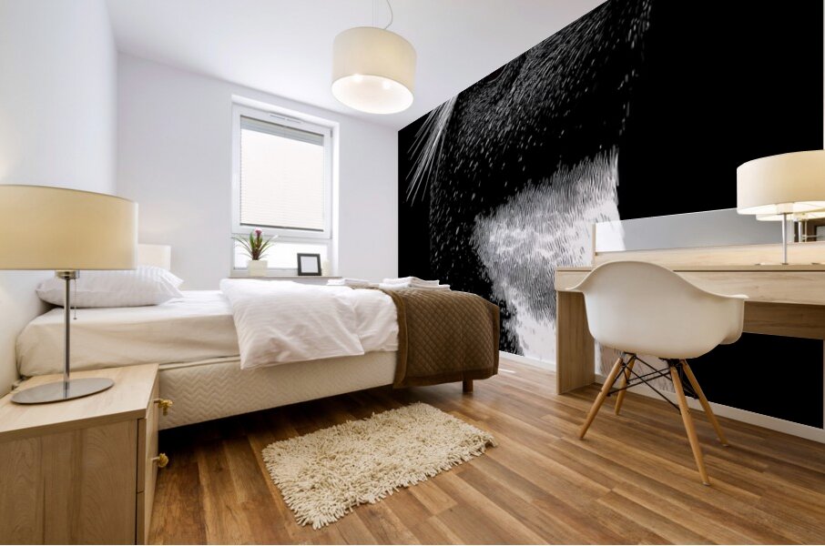 Cry of the Rockhopper – Modern Wildlife Print Mural print