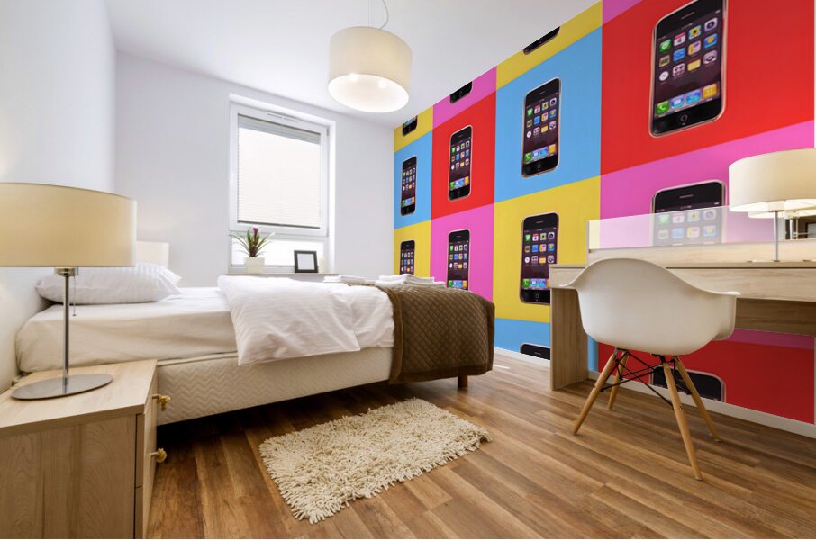 Hello Future – Original iPhone Pop Art Print Mural print