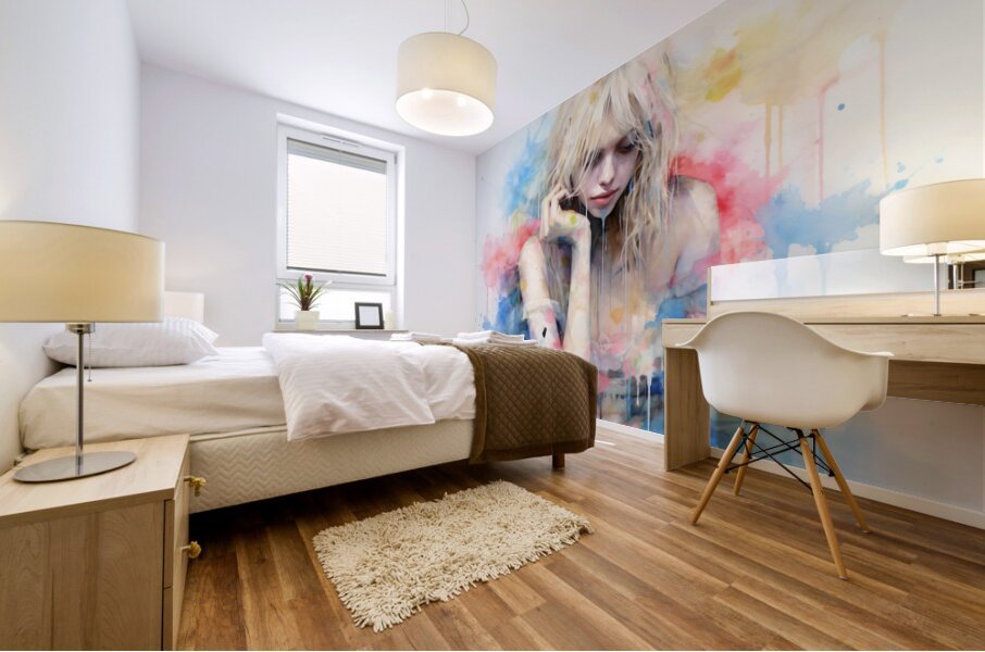 Body Dysmorphic Disorder – Conceptual Pastel Portrait Art Print Mural print