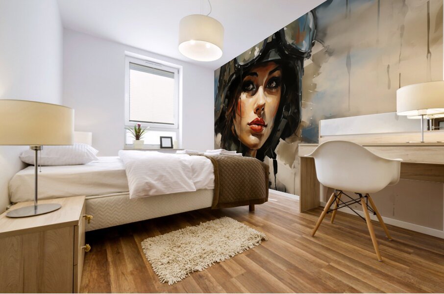 Woman of War – Contemporary Figurative Art Print Mural print