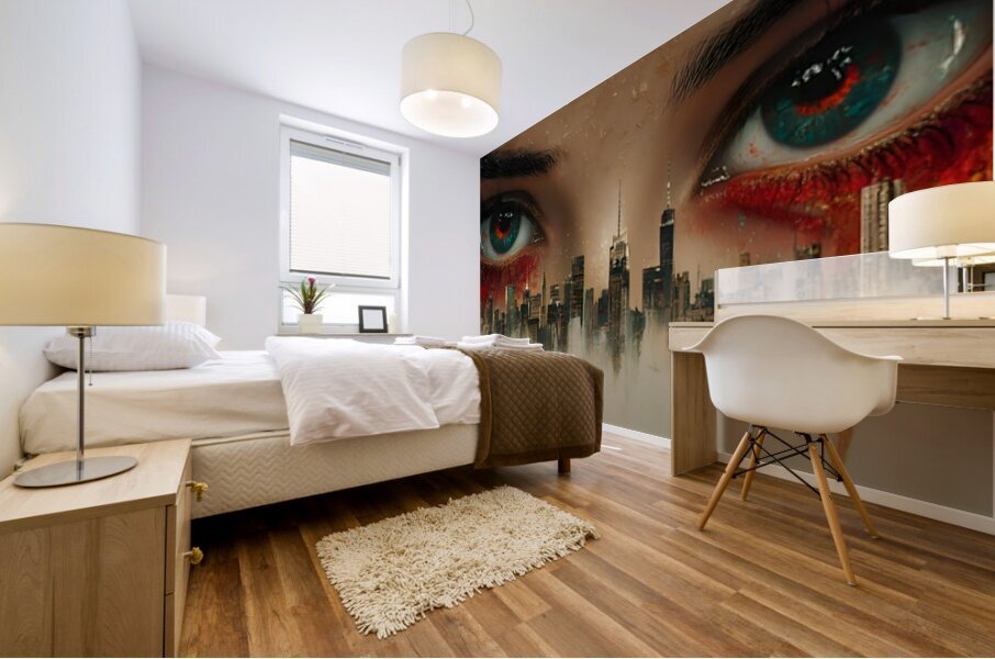 I See Therefore You Are - Surreal Eye Portrait Art Prints Mural print