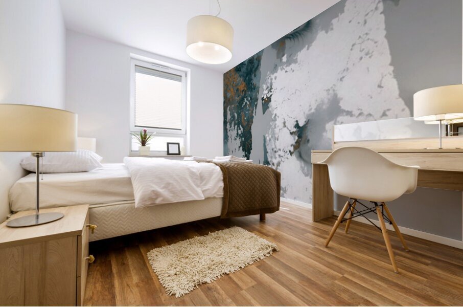 Weathered Profile – Women’s Portrait Art Print Mural print