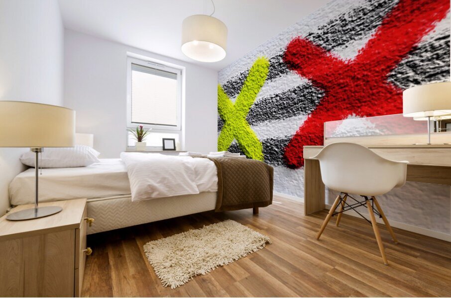 Signal Marks – Minimalist X Pop Print Mural print