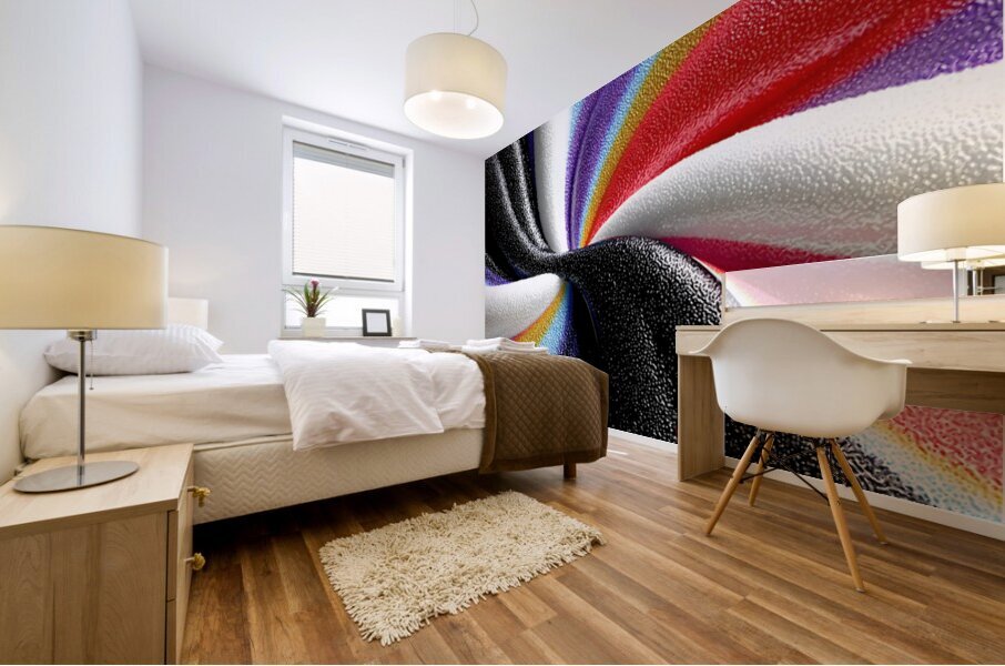 Chromatic Vortex – Swirl Abstract Print Mural print