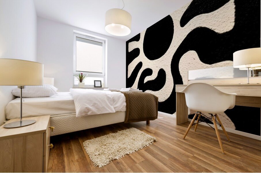 Solar Serpent – Tribal Sun Abstract Print Mural print