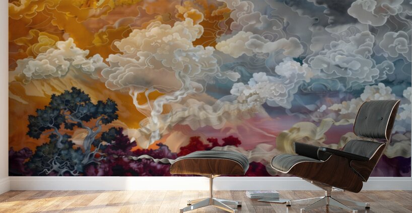Shikisai No Kaze 色彩の風 - Winds Of Color - Japanese Abstract Landscape Art Prints Wall Murals