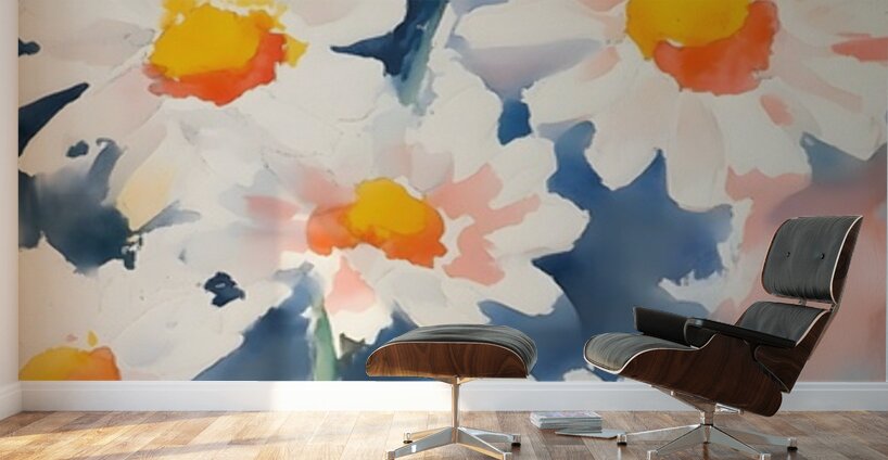 Margherite Al Mattino - Daisies In The Morning - Italian Floral Art Prints Wall Murals