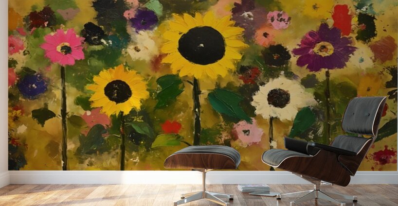Fiori DEstate - Summer Flowers - Italian Floral Art Prints Wall Murals