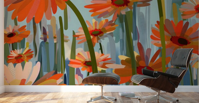 Champs De Lumiere - Fields Of Light - Modern Floral Art Prints Wall Murals