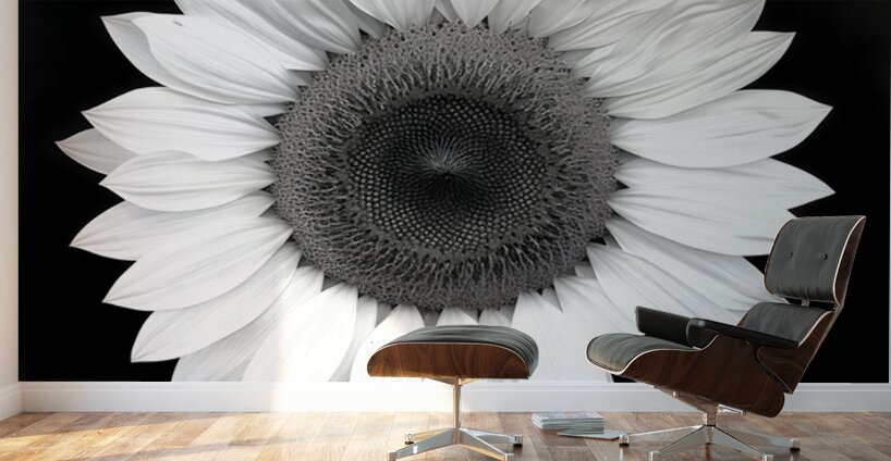 Sunflower Selfie 10 - Sunflower Portrait Art Prints Wall Murals