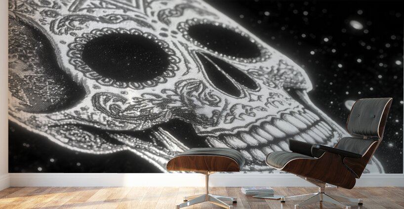 El Eco De La Calavera - The Echo Of The Skull - Pop Skull Art Prints Wall Murals