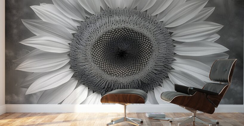 Sunflower Selfie 17 - Sunflower Portrait Art Prints Wall Murals