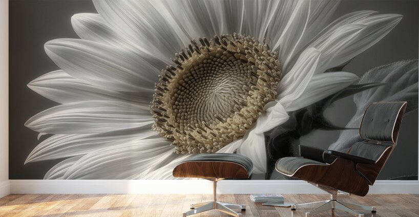 Sunflower Selfie 23 - Sunflower Portrait Art Prints Wall Murals