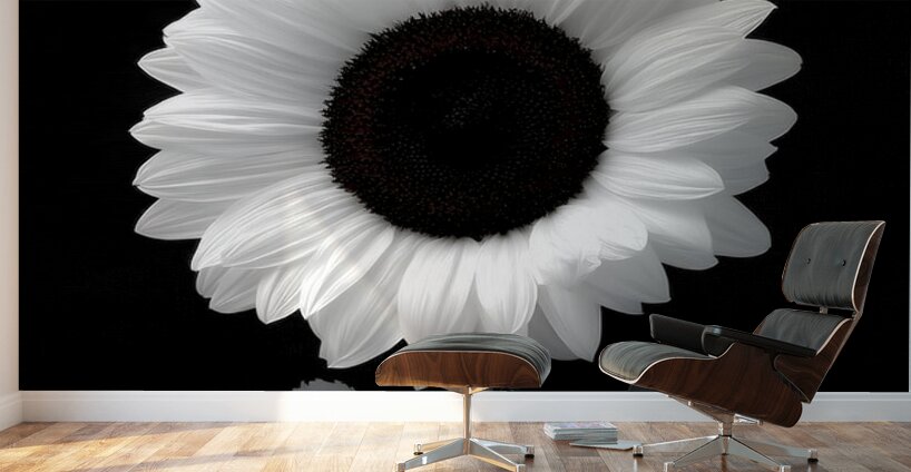 Sunflower Selfie 24 - Sunflower Portrait Art Prints Wall Murals