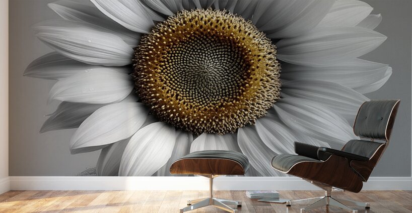 Sunflower Selfie 26 - Sunflower Portrait Art Prints Wall Murals