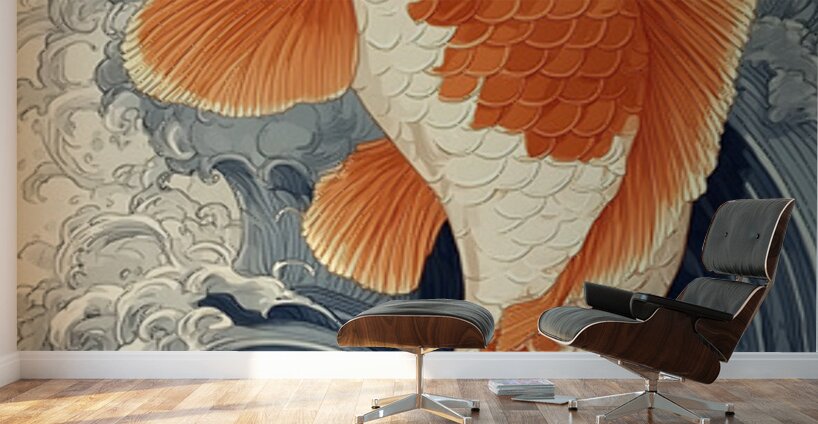 Tabi No Hajimari 旅の始まり - The Voyage Begins - Japanese Koi Art Prints Wall Murals