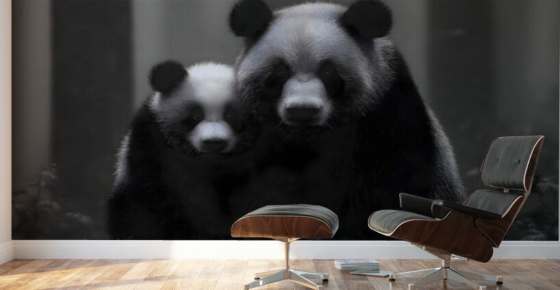 Stealth Mode - Bear Portrait Art Prints Wall Murals