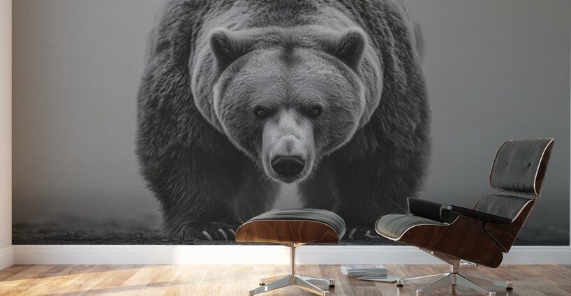 Apex Predator – Bear Portrait Art Print Wall Murals