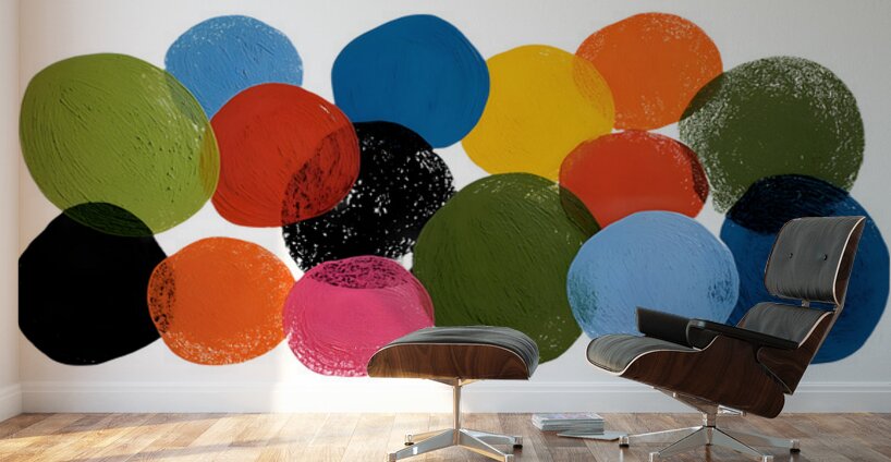 Pop Logic – Colorful Abstract Art Print Wall Murals