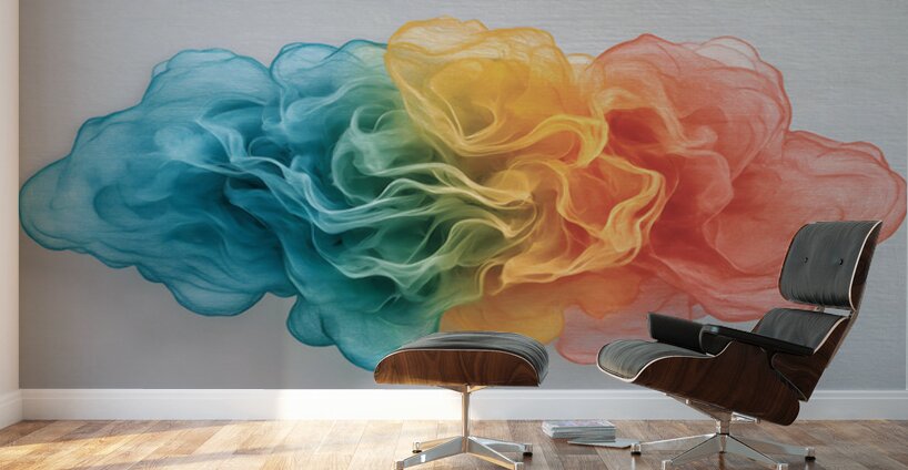 Ethereal Pulse – Soft Abstract Art Print Wall Murals