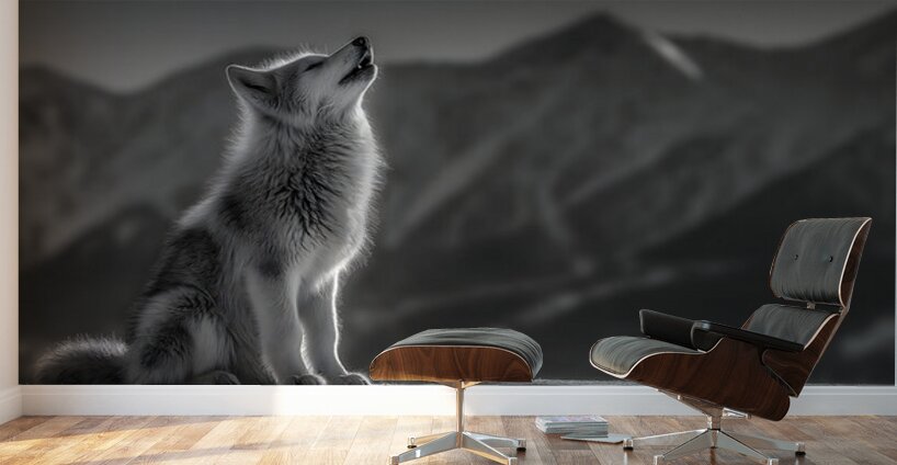 Running Companion – Wildlife Motion Art Print Wall Murals